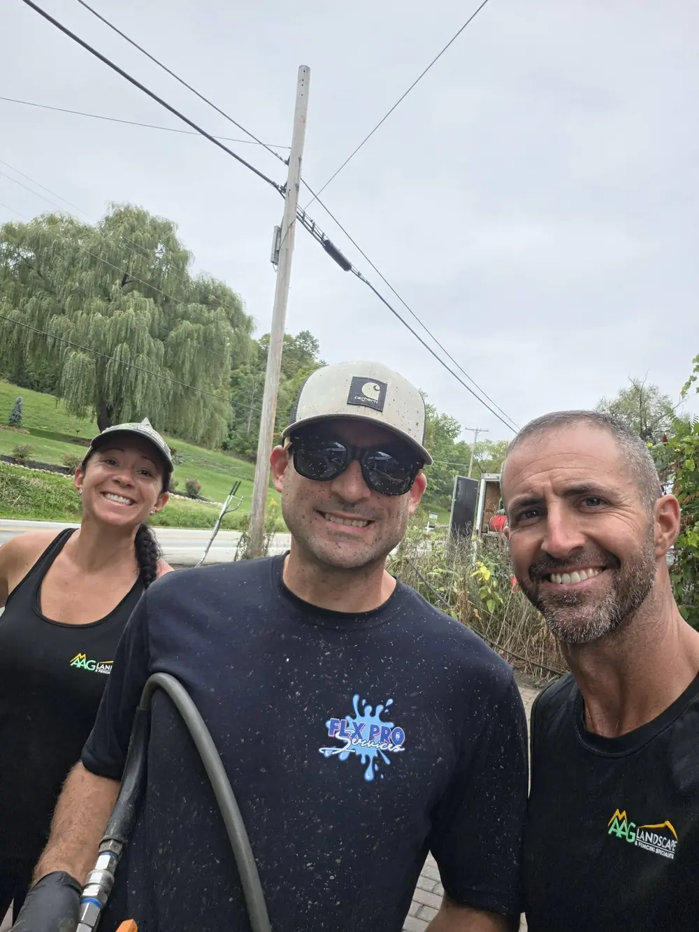 The AAG crew smiling on a job site